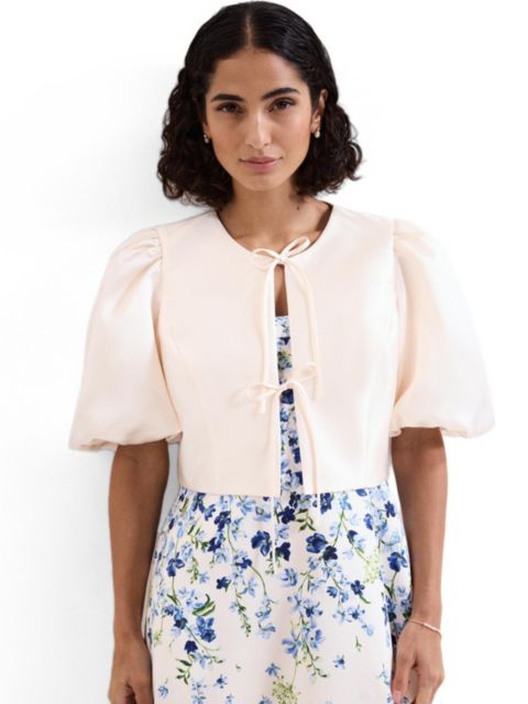 Женские куртки Phase Eight Women's Paulina Cropped Puff-Sleeve Jacket