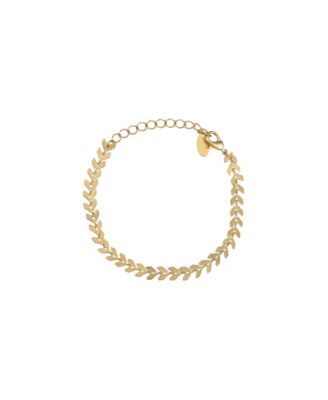 Elara Chevron Link Bracelet Dainty Trendy Statement