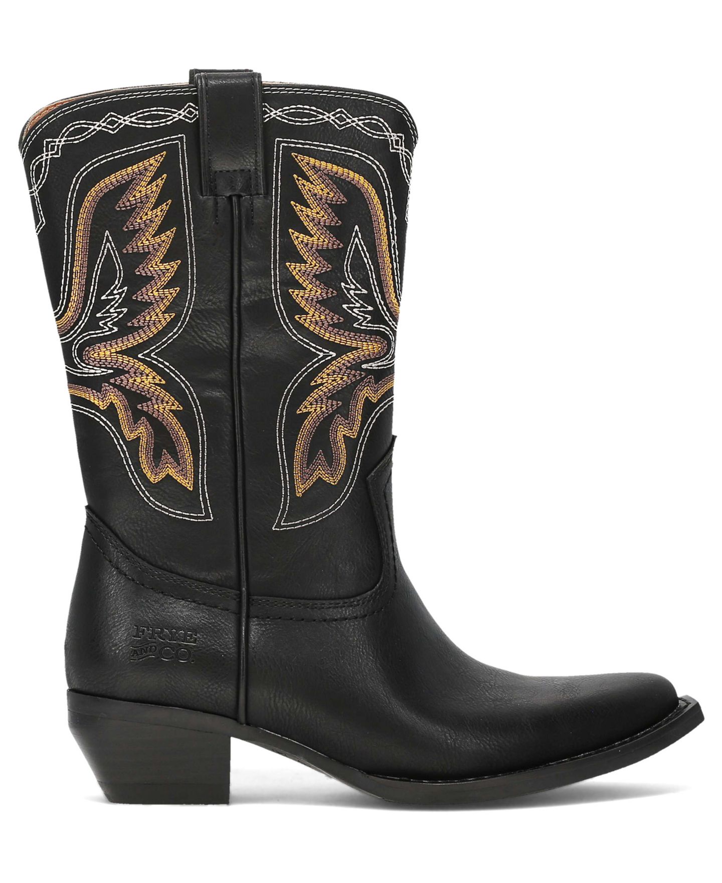 Женские ботинки Frye and Co. Irlene Deco Stitch Western, цвет: Чёрный — фото 2