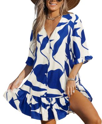 Women's Salt Water Tropical Mini Beach Dress
