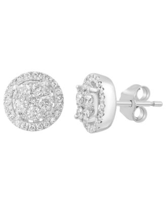 Diamond (3/4 ct. t.w.) Earrings in 14k White Gold