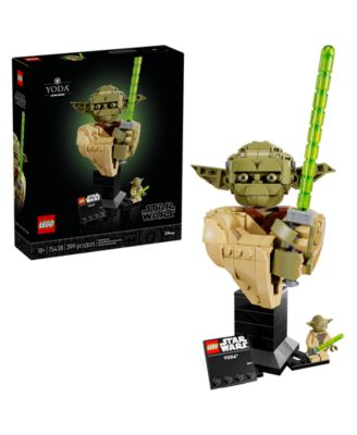 Star Wars: Attack of the Clones Yoda Bust 75438 Building Set, 399 Pieces