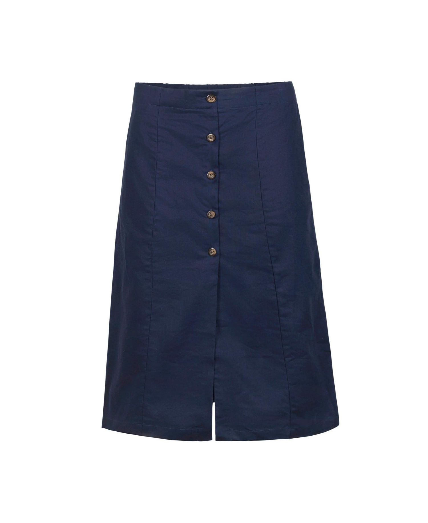 Women's Linen Button Front Skirt