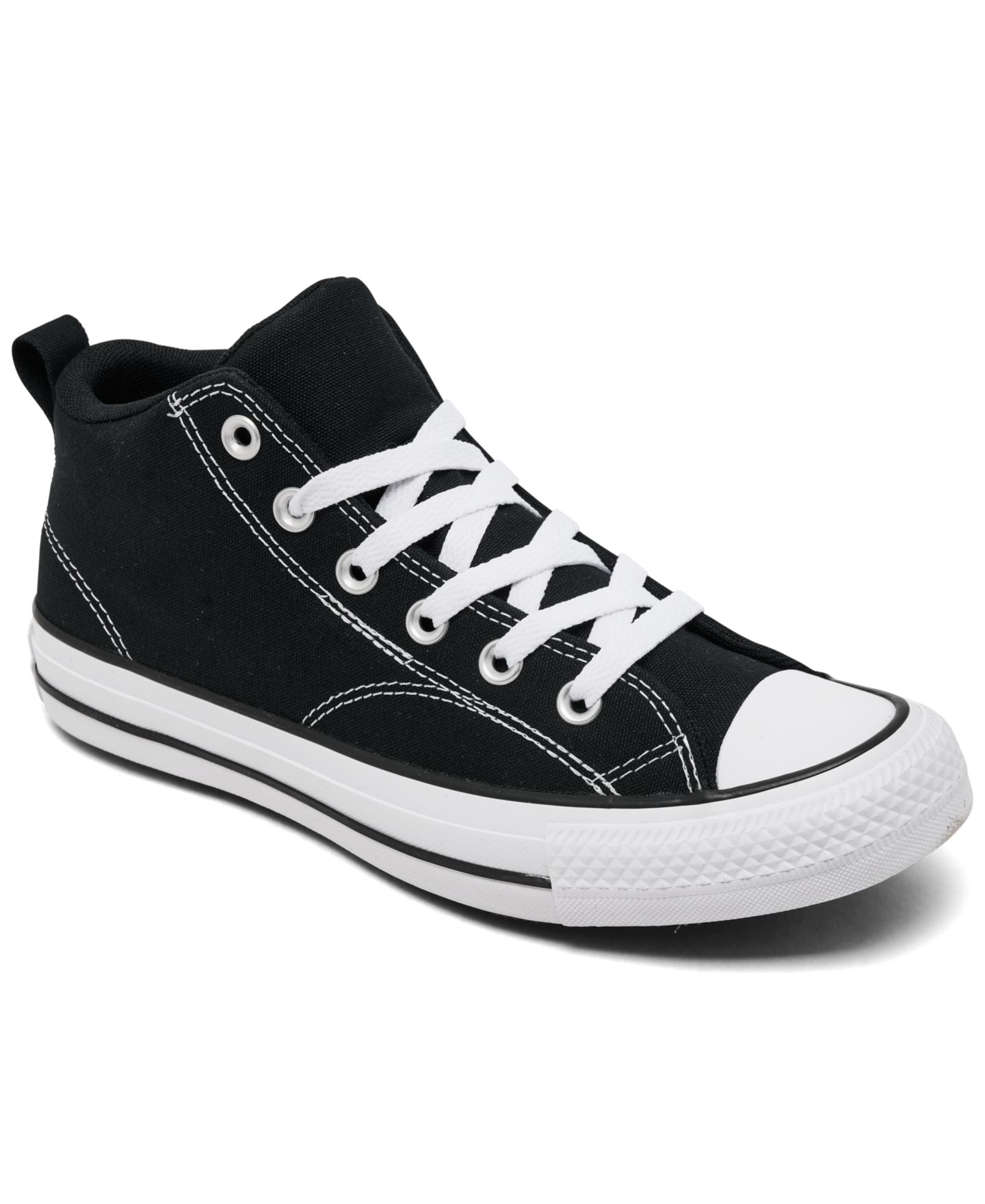 Детские повседневные кроссовки Converse Chuck Taylor All Star Malden Street, цвет: Чёрный / Белый — фото 1