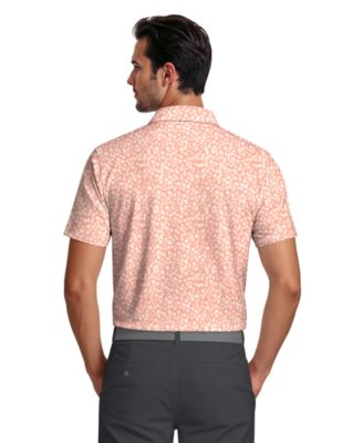 Men's Floral Print Golf Polo Shirt