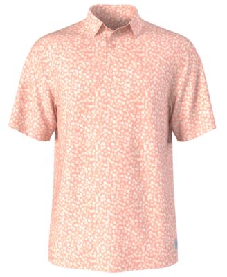 Men's Floral Print Golf Polo Shirt