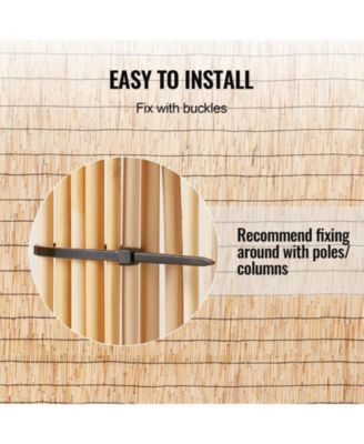 Reed Fencing, 5.5 x 16.4 ft, Decorative Privacy Fence for Garden
