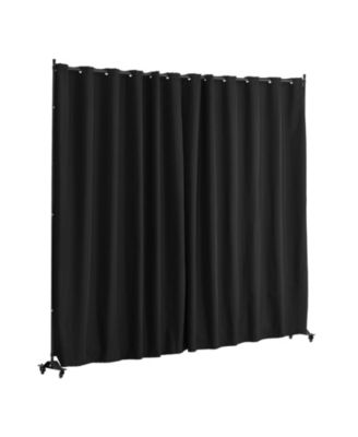 Portable Room Divider, Panel Divider with Wheels, Freestanding Privacy Screen