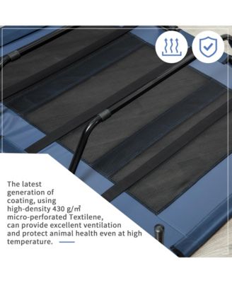 48" x 36" Elevated Breathable Dog Bed w/ Carry Bag Dark Blue