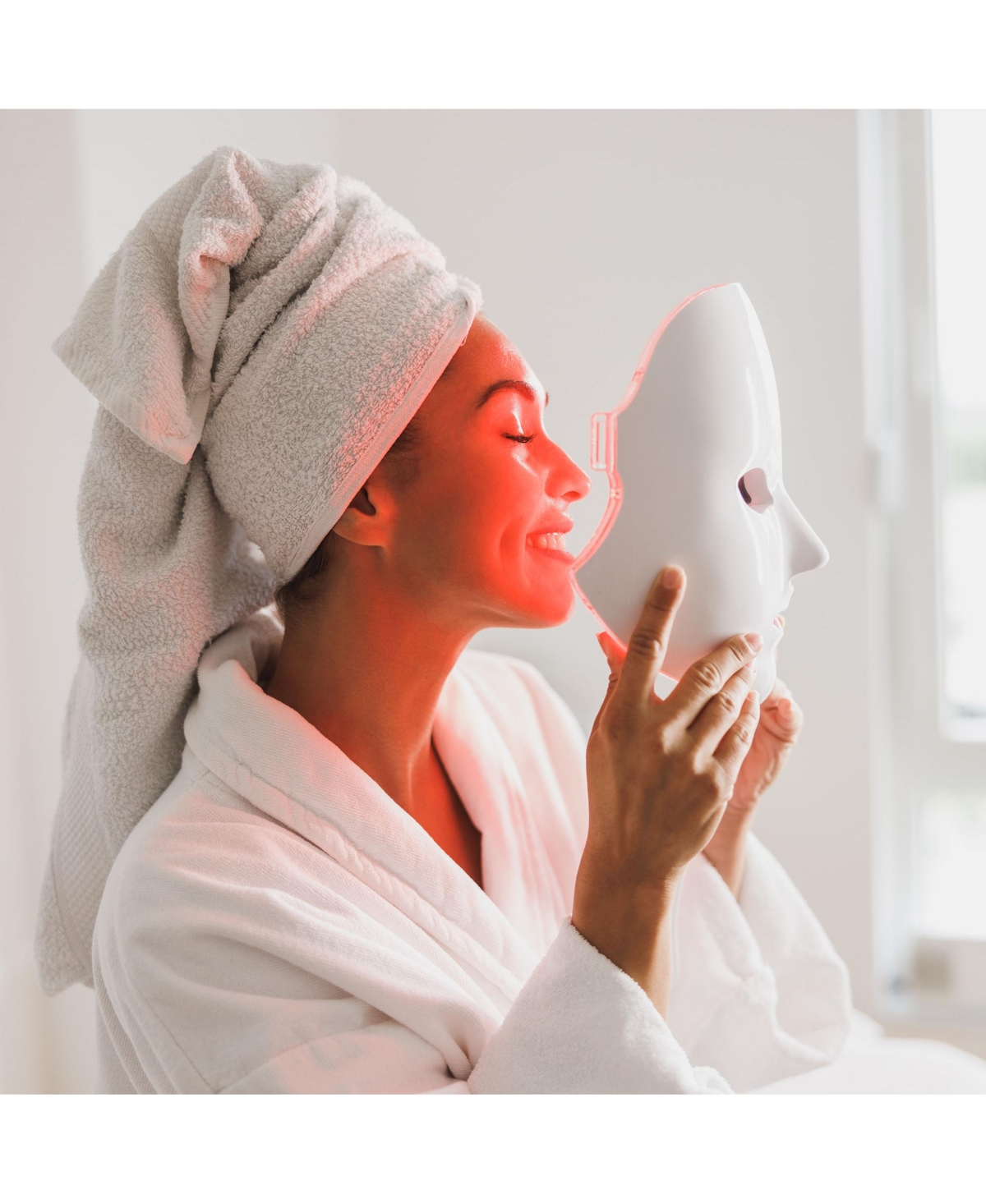 Pursonic Ultimate Recovery and Radiance: Red Light Therapy Neck Wrap and 7-in-1 Led Face Mask