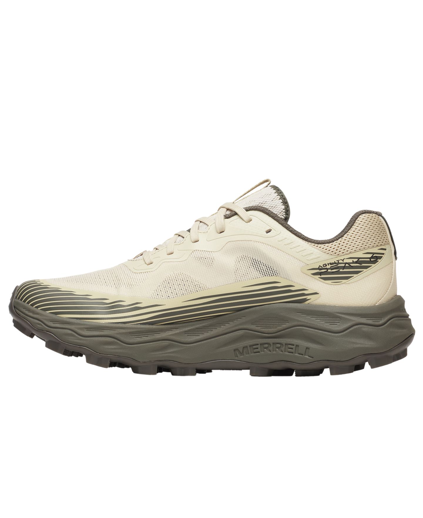Мужские кроссовки Merrell Agility Peak 6 для бега, на шнуровке, цвет: Burlap — фото 5