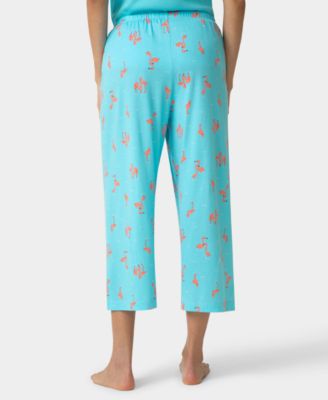 Women's Printed Capri Mid-Rise Pants