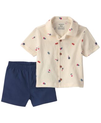 Baby Boys' Fourth of July Top and Shorts, 2-Piece Set