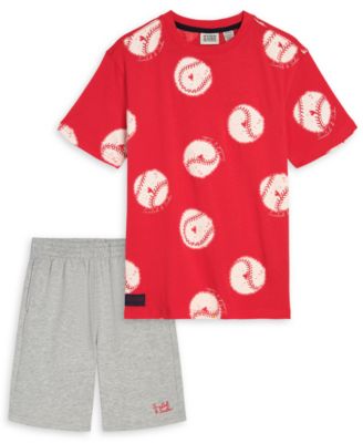 Toddler Boys' 2T-4T Short-Sleeve T-Shirt and Pull-On Shorts, 2-Piece Set