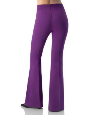 Women's Flared Pants with Back Pleats