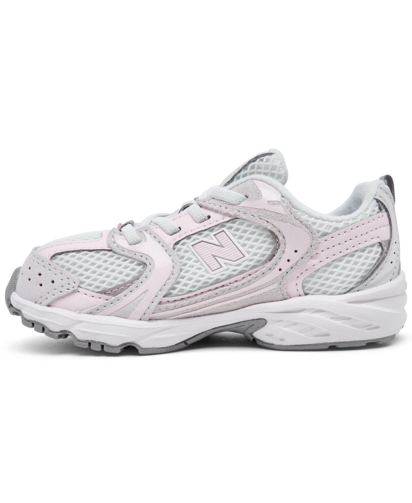 Детские кроссовки New Balance 530 Stretch Lace Casual, цвет: Серый — фото 3