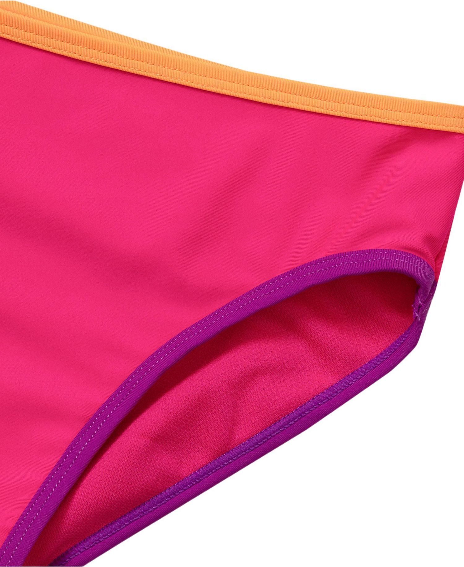 Girls Slim Chlorine Resistant Contrast Bikini Bottoms