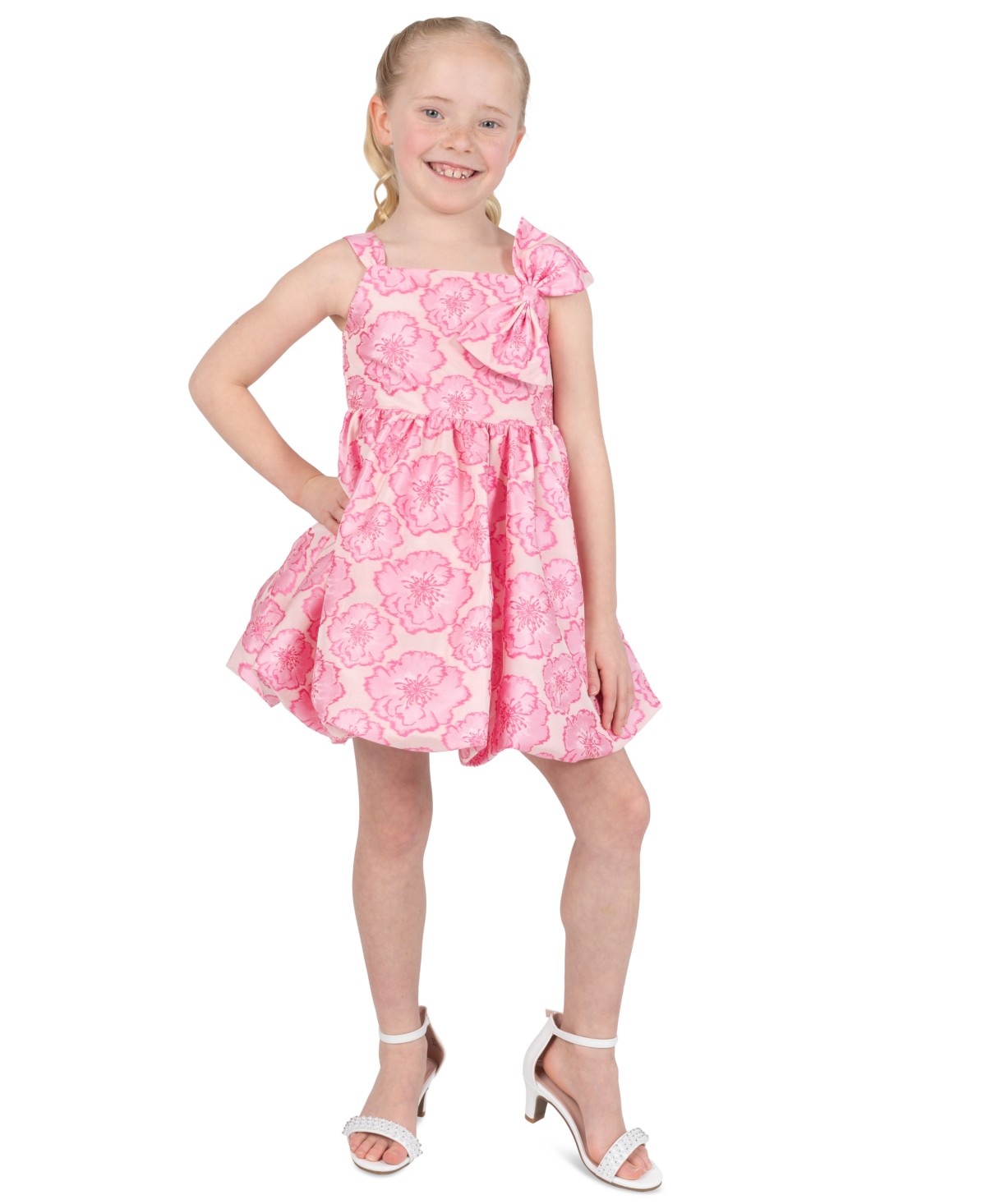 Детские Rare Editions Girls' 2T-6X Square Neck Printed Dress — фото 1