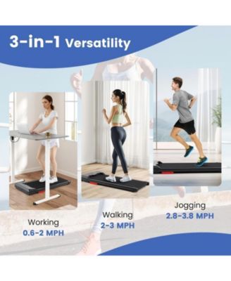 2.5HP Under Desk Treadmill with Remote Control and LED Display
