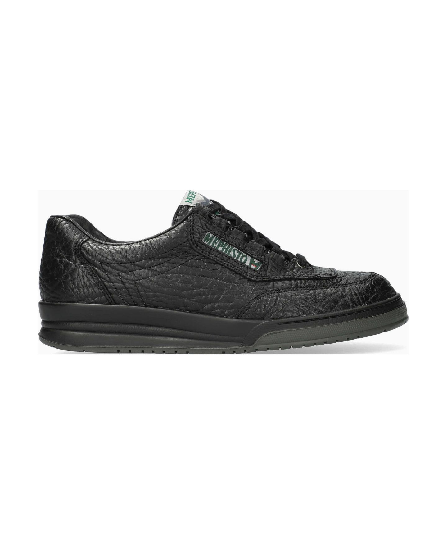 Мужские кроссовки Mephisto Match Full-Grain Leather, цвет: Чёрный — фото 1