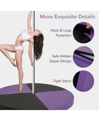 Pole Dance Crash Mat Round Portable Yoga Mat with EPE Foam