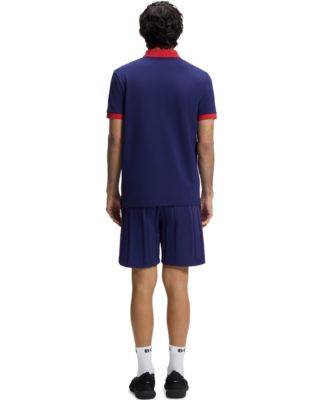 BOSS by Men's Paddy France Country Flag Trim Polo Shirt