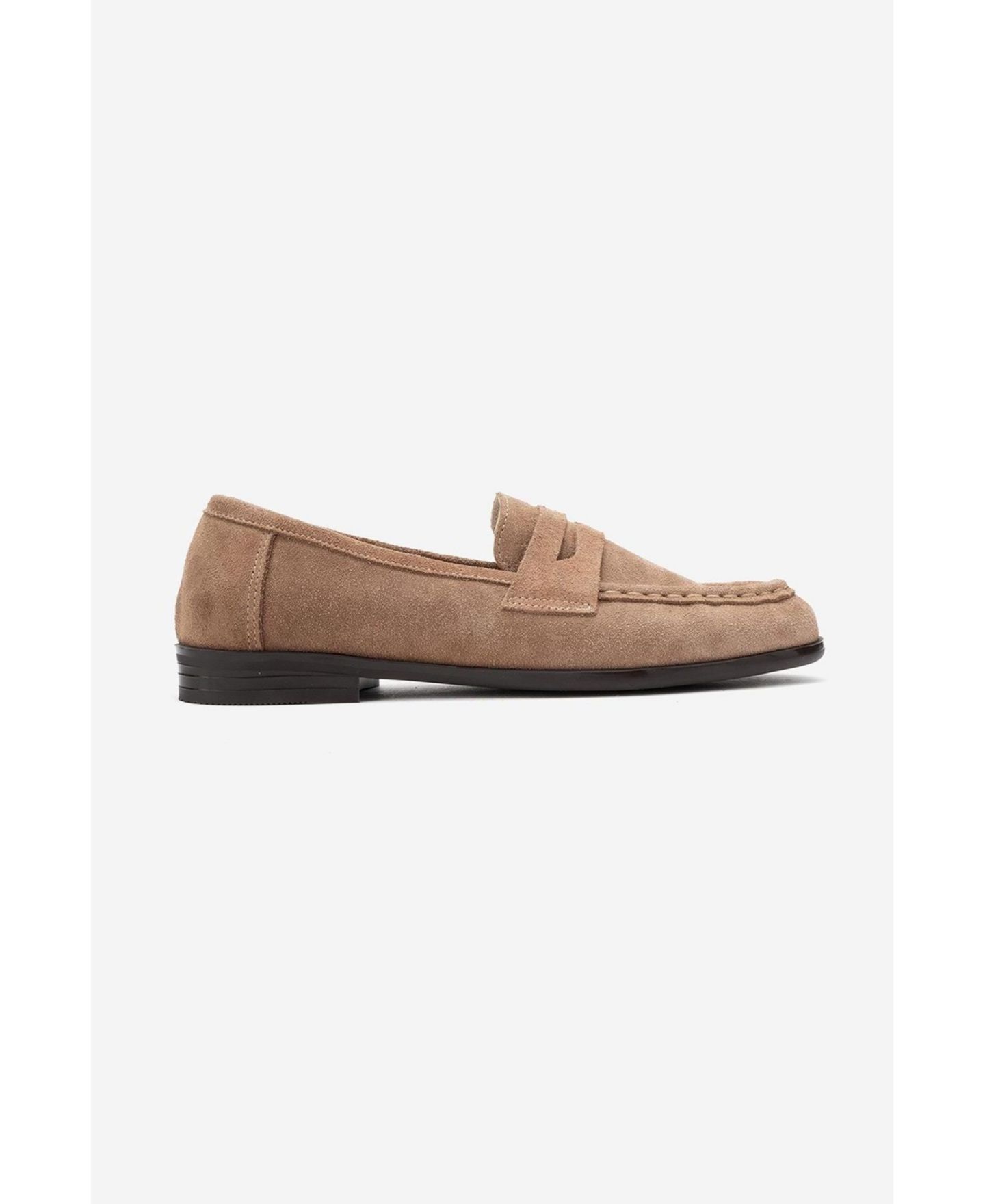 Женские туфли Forever & Always Shoes Valia Leather Loafer, цвет: Коньячный замшевый — фото 2