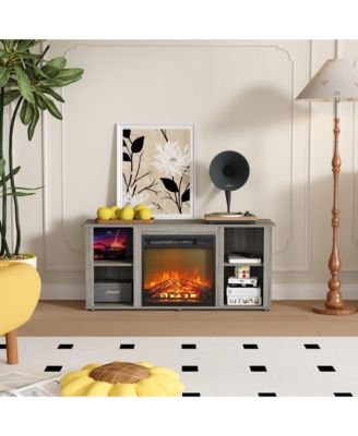 Modern Electric Fireplace TV Stand for TVs Up to 55"