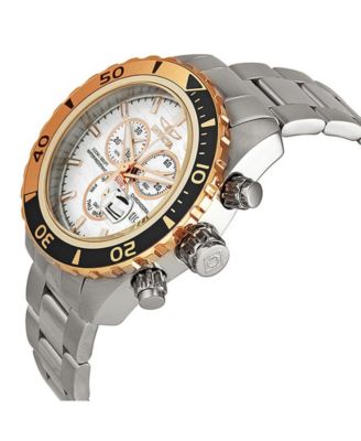 Men's 12859 Pro Diver Quartz Chronograph White Dial Watch