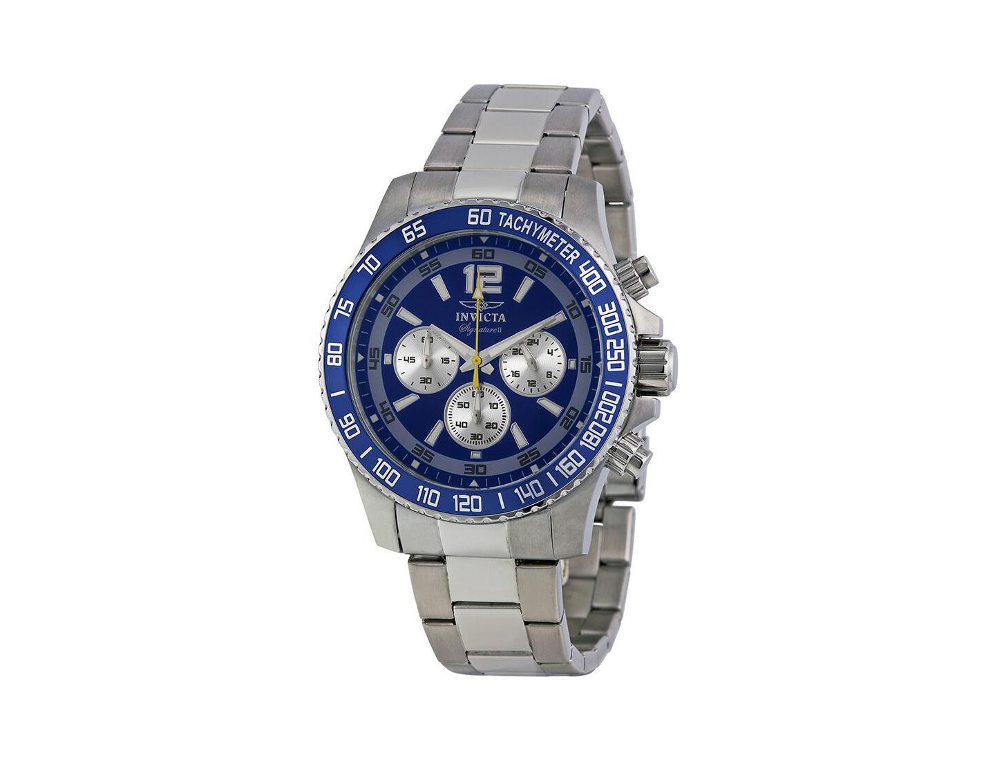 Мужские часы Invicta 7407 Signature Quartz Chronograph Dial, цвет: Серебряный — фото 1