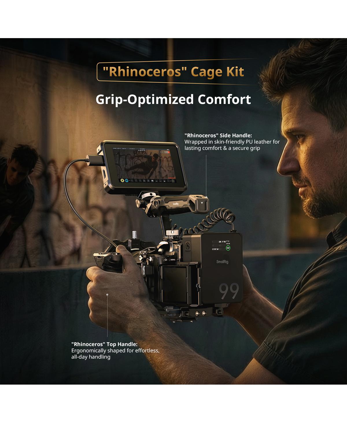 SmallRig Rhinoceros Full Camera Cage for Sony Alpha 7 V/7R V/7 Iv/7S Iii/7R Iv
