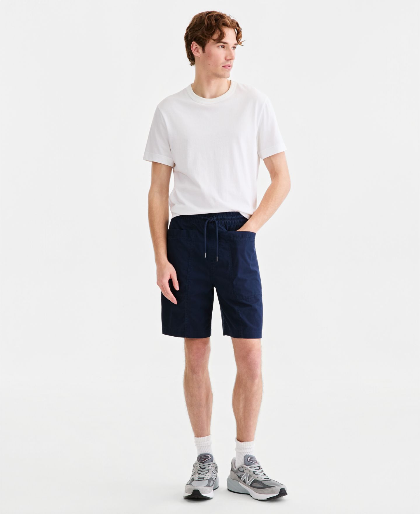Мужские шорты Sun + Stone Josh Cotton 8" Pull-On, цвет: Тёмно-синий — фото 2