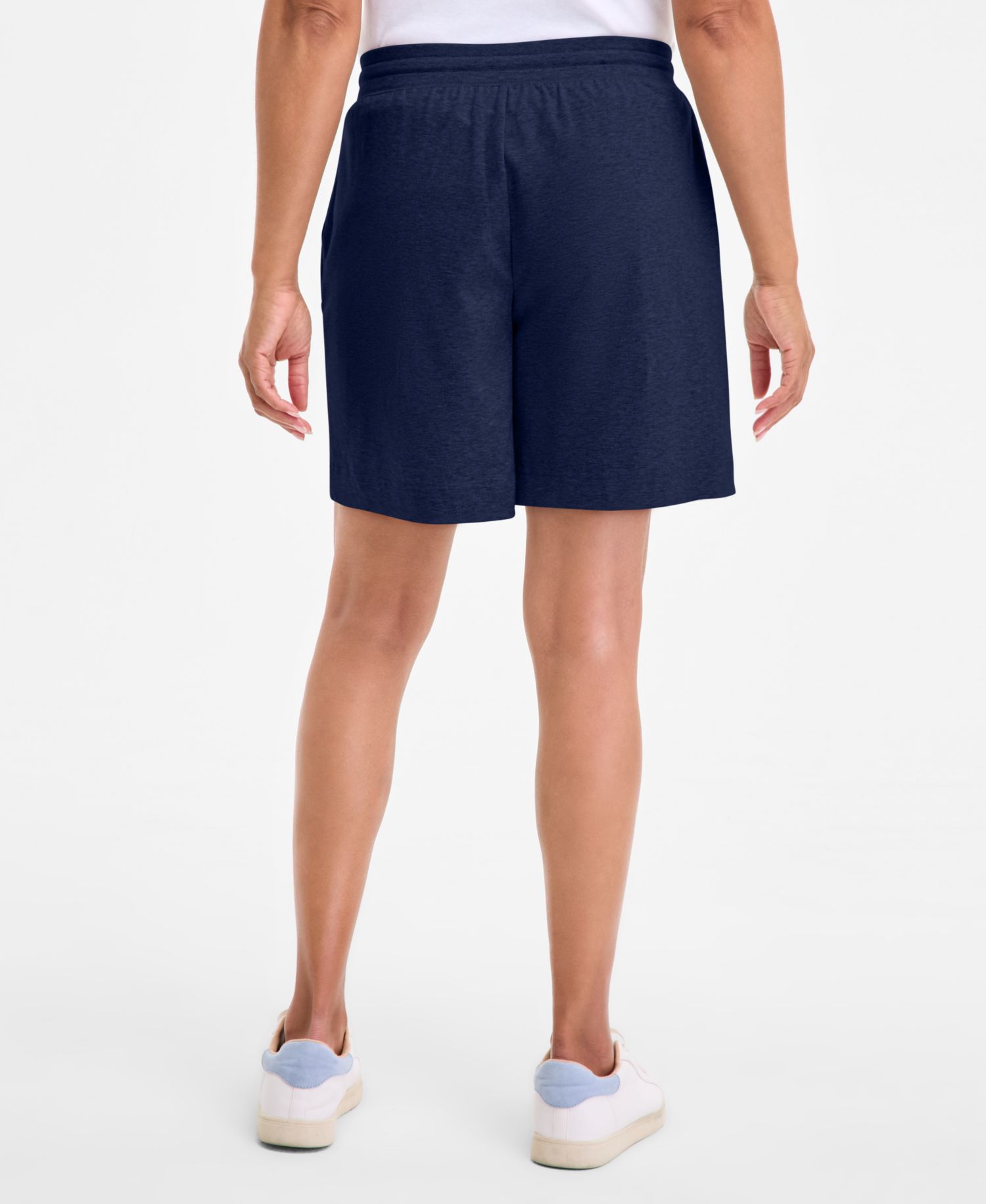 Petite Mid-Rise Drawstring Shorts
