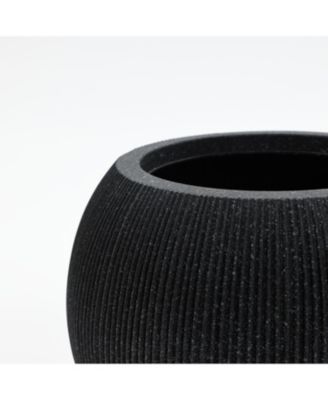 14.5" Round Bowl Plastic Planter, Mediterranean