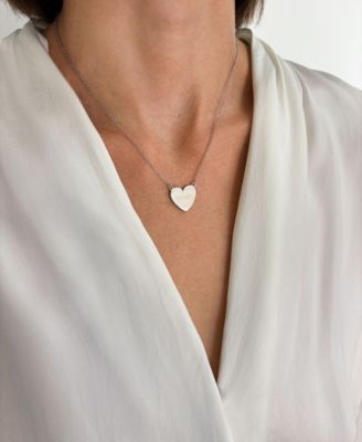 Silver 2-Piece Mama Heart Pendant Necklace Set