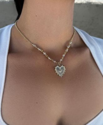 3-Piece Heart Pendant Necklace Set