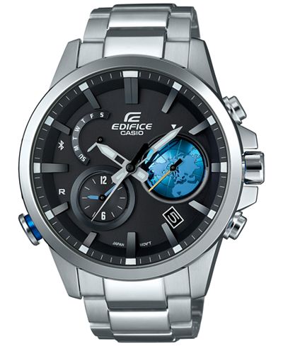 G-Shock Men's Stainless Steel Bracelet Smartwatch 52x47mm EQB600D-1A2