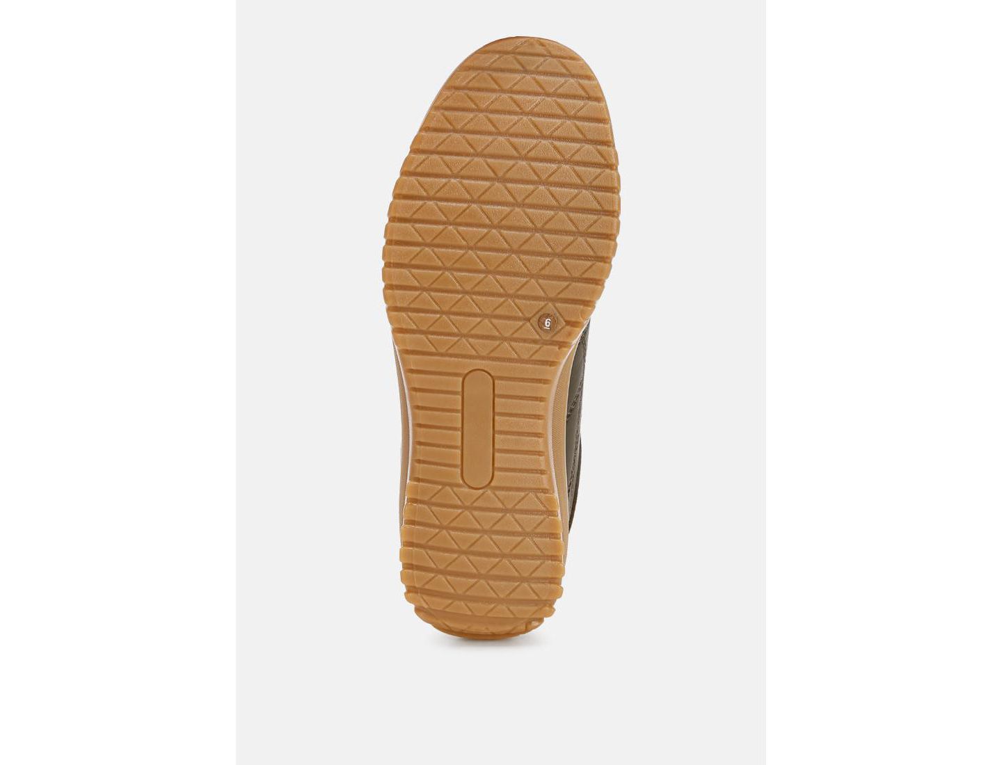 Женские кроссовки London Rag Stany Classic Anti-Skid, цвет: Оливковая искусственная кожа — фото 4