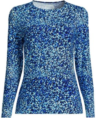 Women's Tall Long Sleeve Crewneck Garden Tee - Sunshade UPF 50 Quick Dry