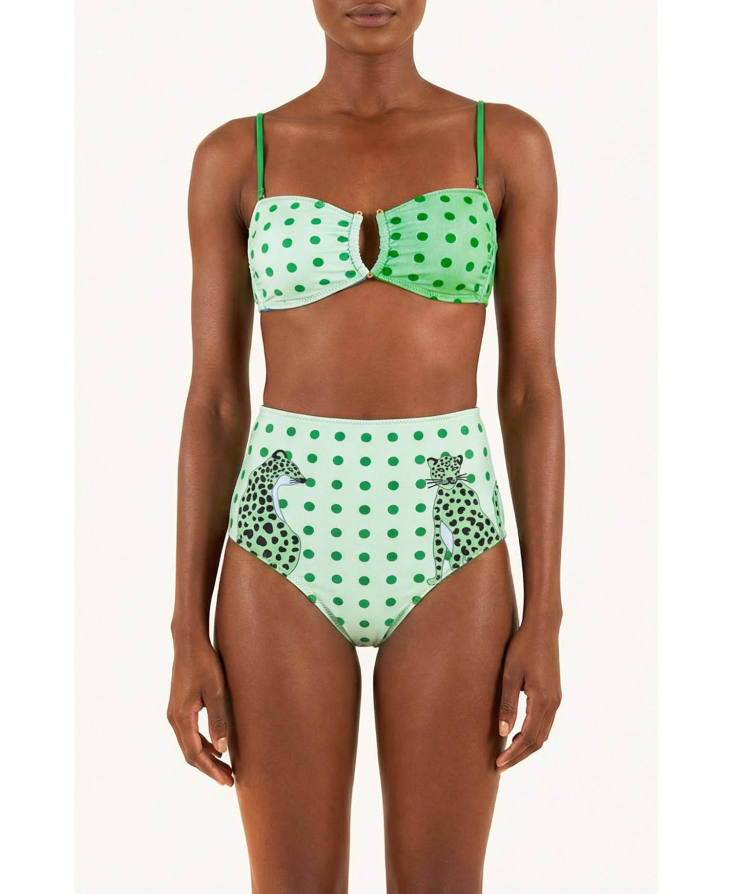 Women's Polka Bloom Reversible Bandeau Top