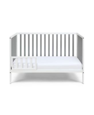 3 in 1 Convertible Solid Wood Island Crib Two Tone Modern Classic