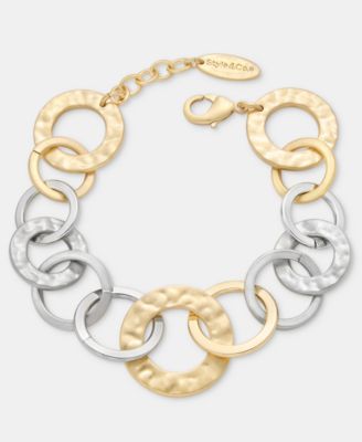 Two-Tone Link Chain Bracelet