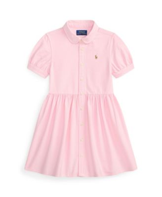 Girls' 2T-6X Cotton Oxford Shirtdress