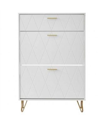 Shoe Cabinet with 3 Flip Drawers, Entryway Shoe Storage Organizer for Living Room