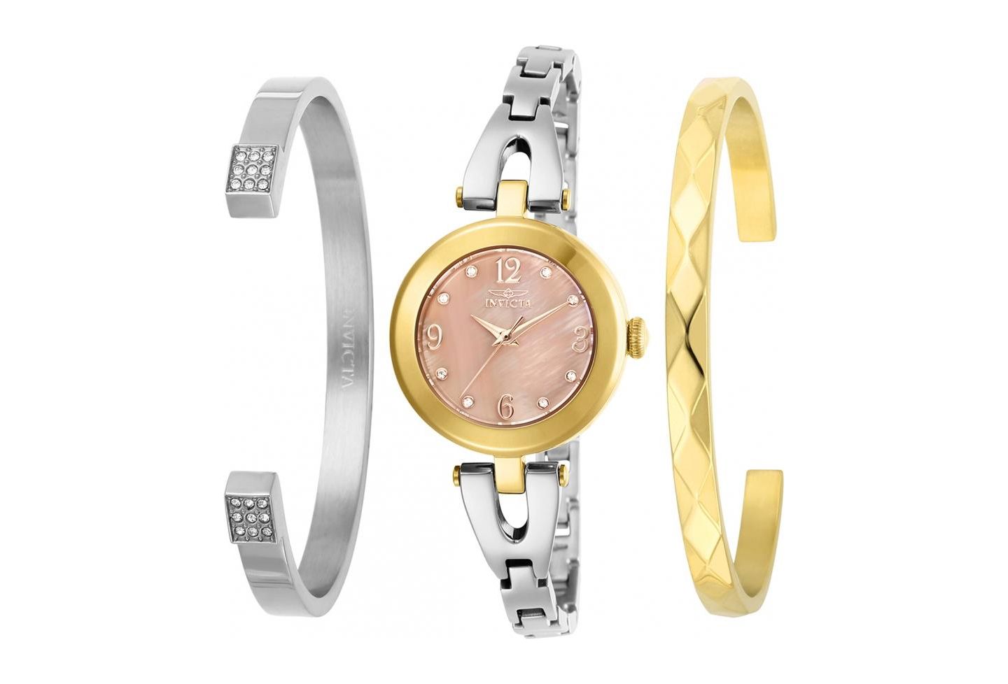 Женские часы Invicta 29337 Angel Quartz Dial, цвет: Серебряный — фото 2