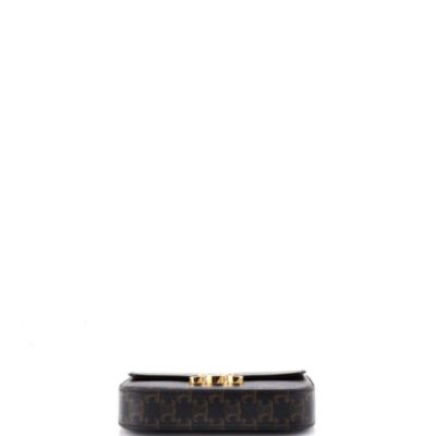 Small Triomphe Chain Shoulder Bag Triomphe Coated Canvas