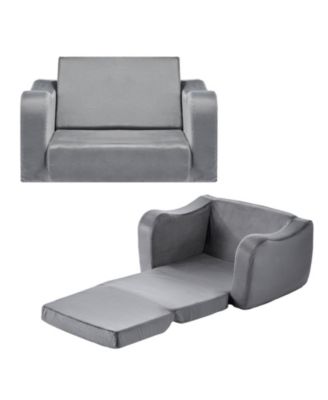 2-in-1 Kids Sofa Foldable Toddler Couch Convertible Chair and Lounger