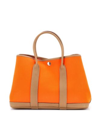 30 Garden Party Tote Toile and Leather