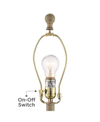 Serena Country Cottage Table Lamps Tall Set of 2 Burlap Shade for Bedroom Living Room Bedside Office Nightstand