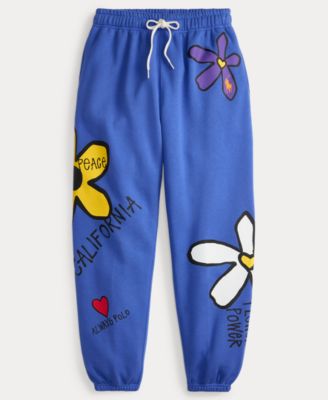 Women's Floral Graphic High-Rise Tapered Sweatpants